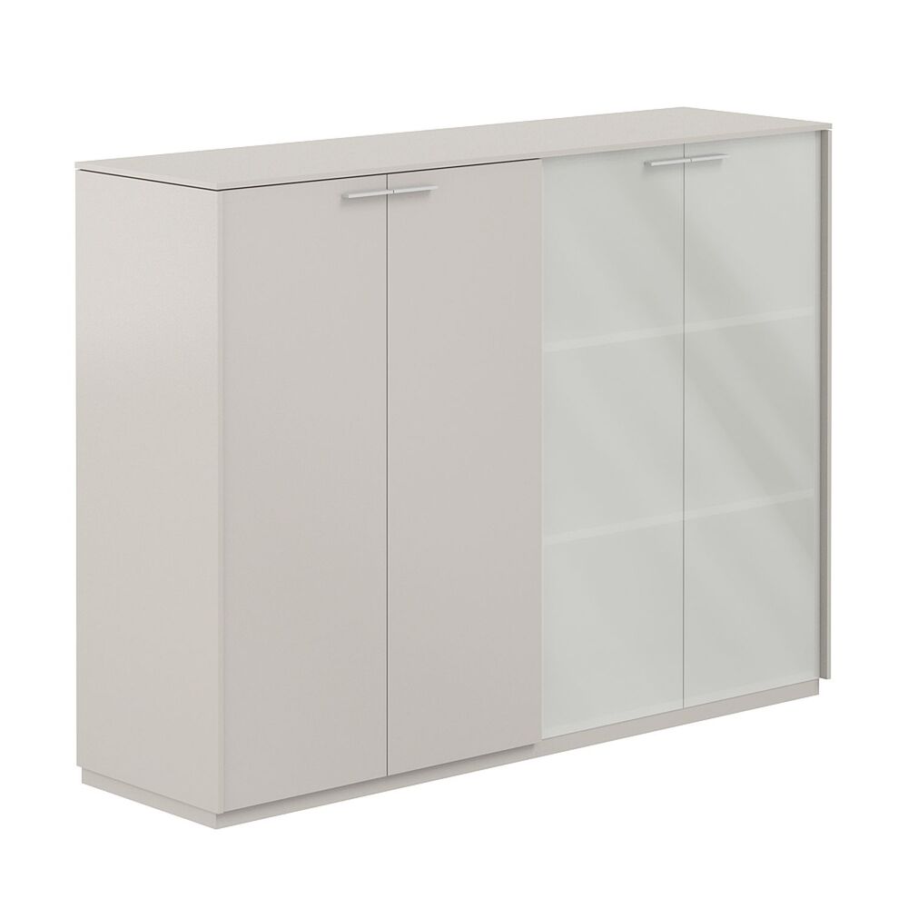 Шкаф средний + Шкаф средний со стеклом матовым