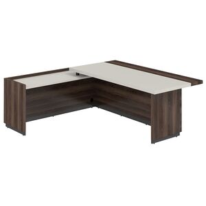 Стол для руководителя с комбинированной столешницей, левый