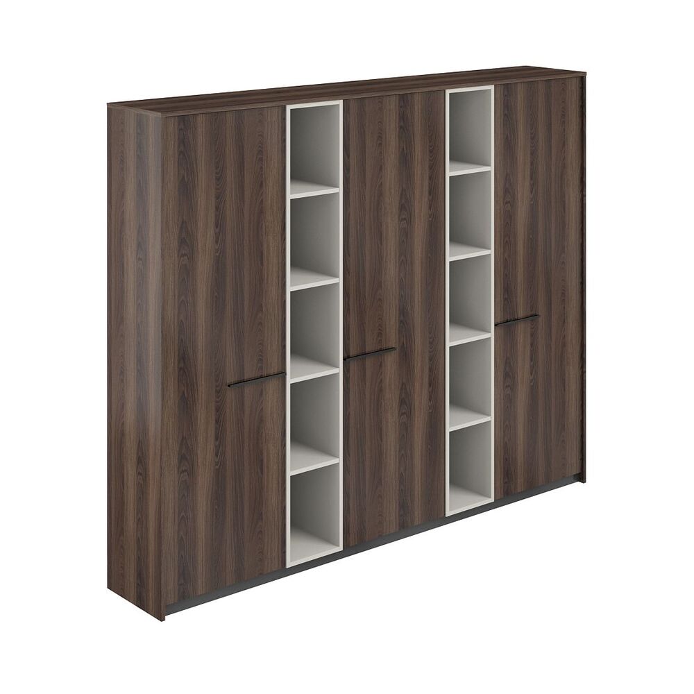 Шкаф высокий узкий (для одежды) (3 шт) с 2-мя стеллажами