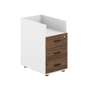 Тумба приставнаяс 3 ящ. и нишей, с замком без топа