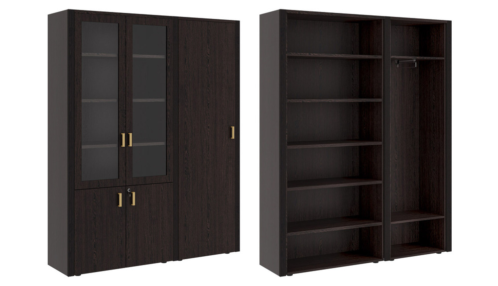 Шкаф для бумаг с одностворчатым гардеробом