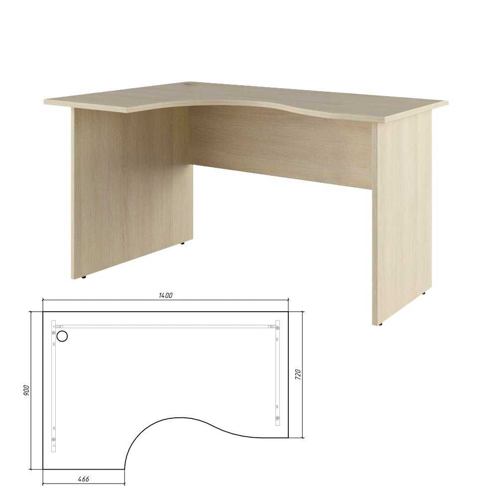 Стол эргономичный левый