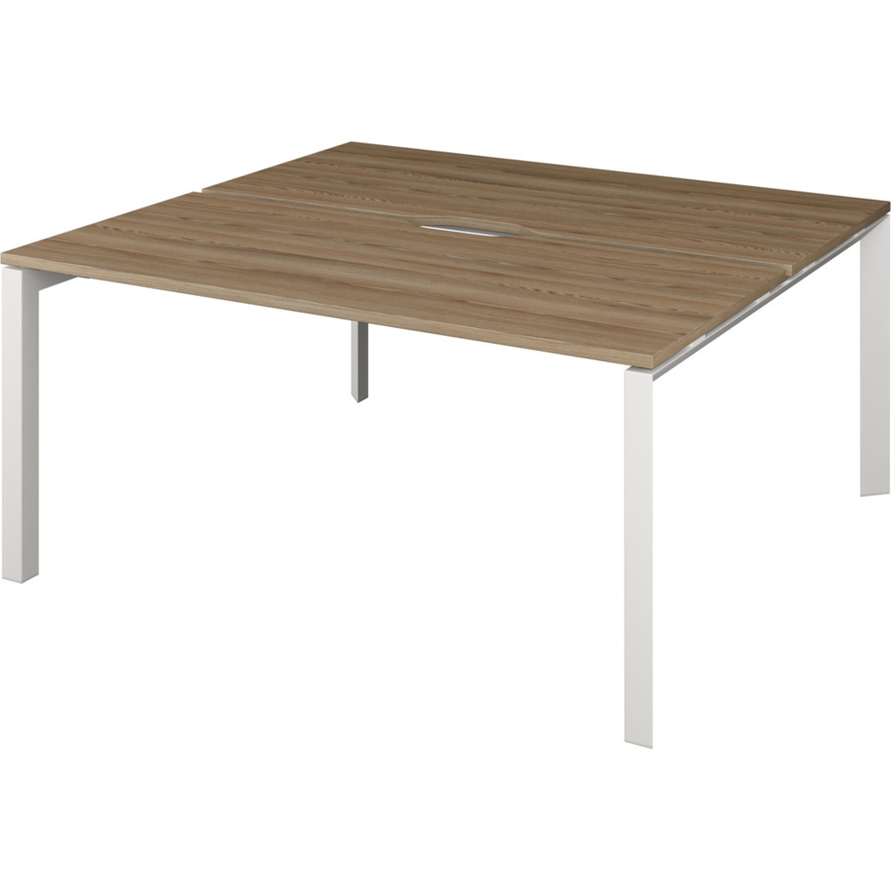 Бенч двойной на 2 рабочих места на металлокаркасе