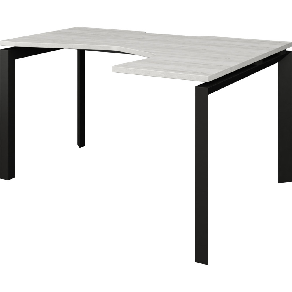 Стол эргономичный правый на металлокаркасе