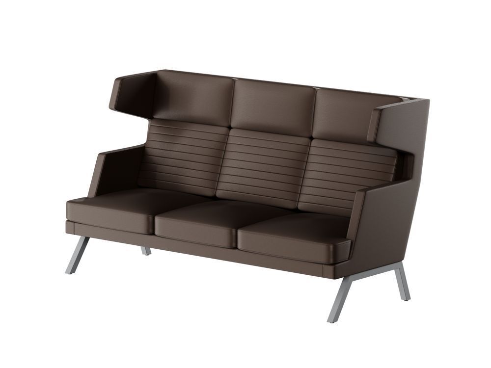 Диван трёхместный высокий