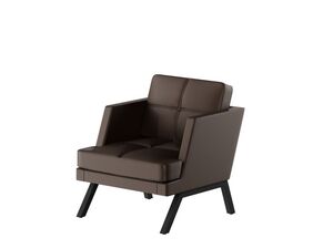 Кресло с декором из пуговиц