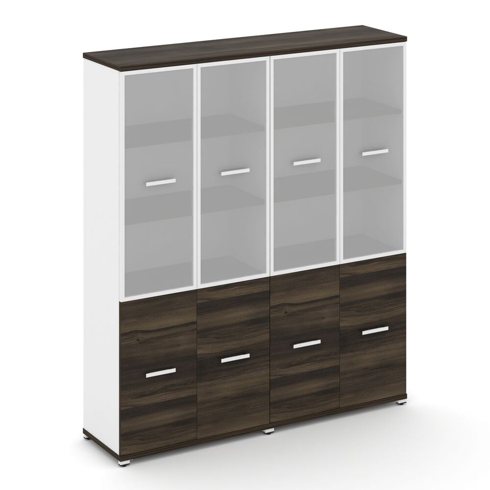 Шкаф две широкие секции, 5 ниш