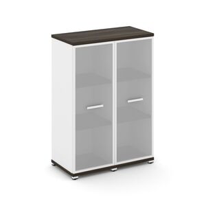 Шкаф две узкие секции, 3 ниши