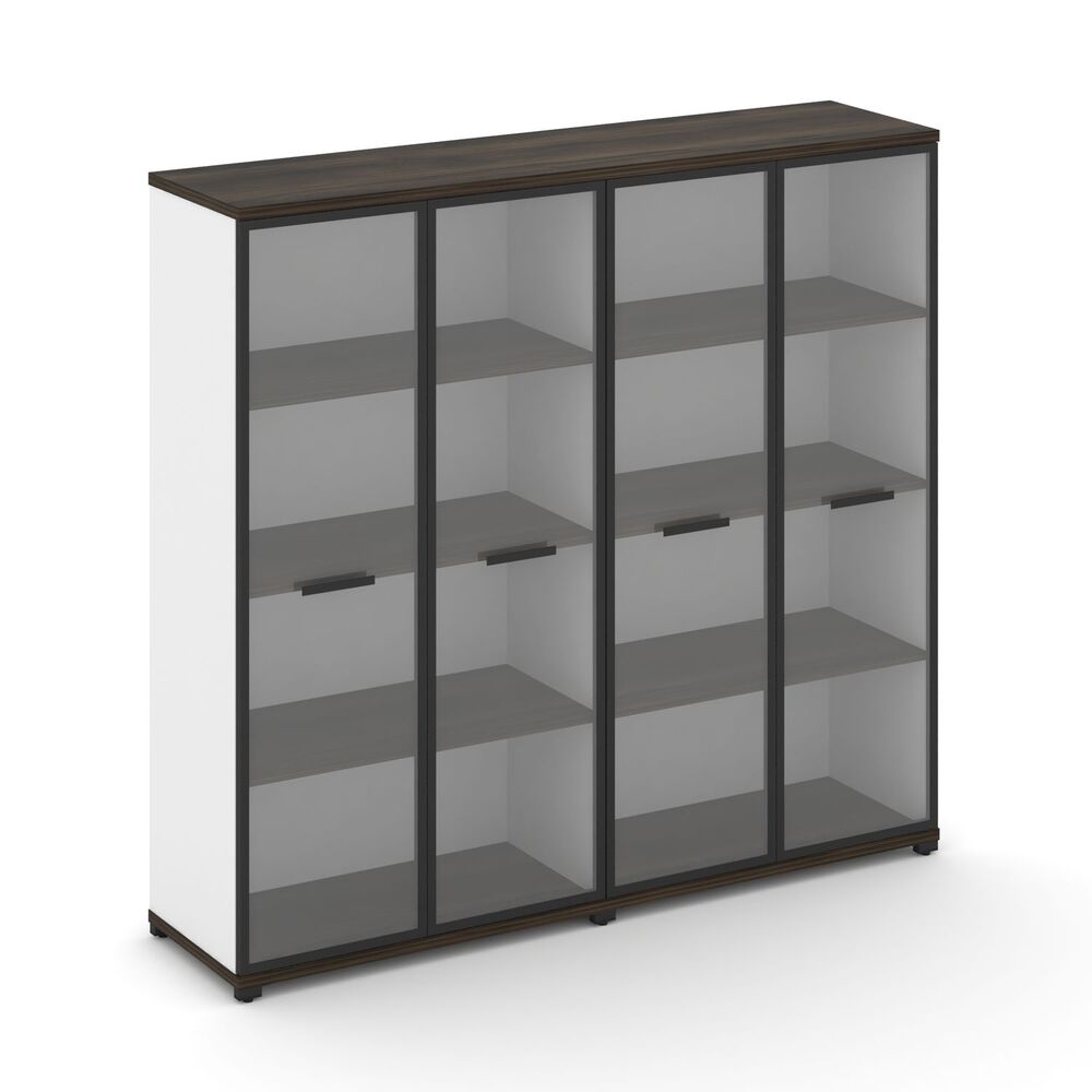 Шкаф две широкие секции, 4 ниши