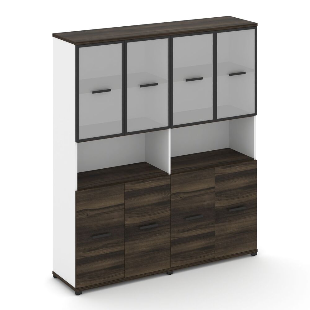 Шкаф две широкие секции, 5 ниш