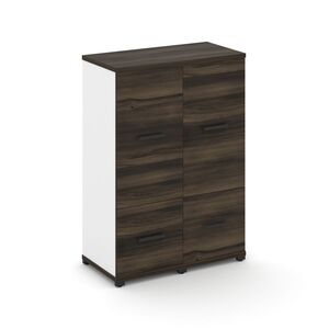 Шкаф две узкие секции, 3 ниши