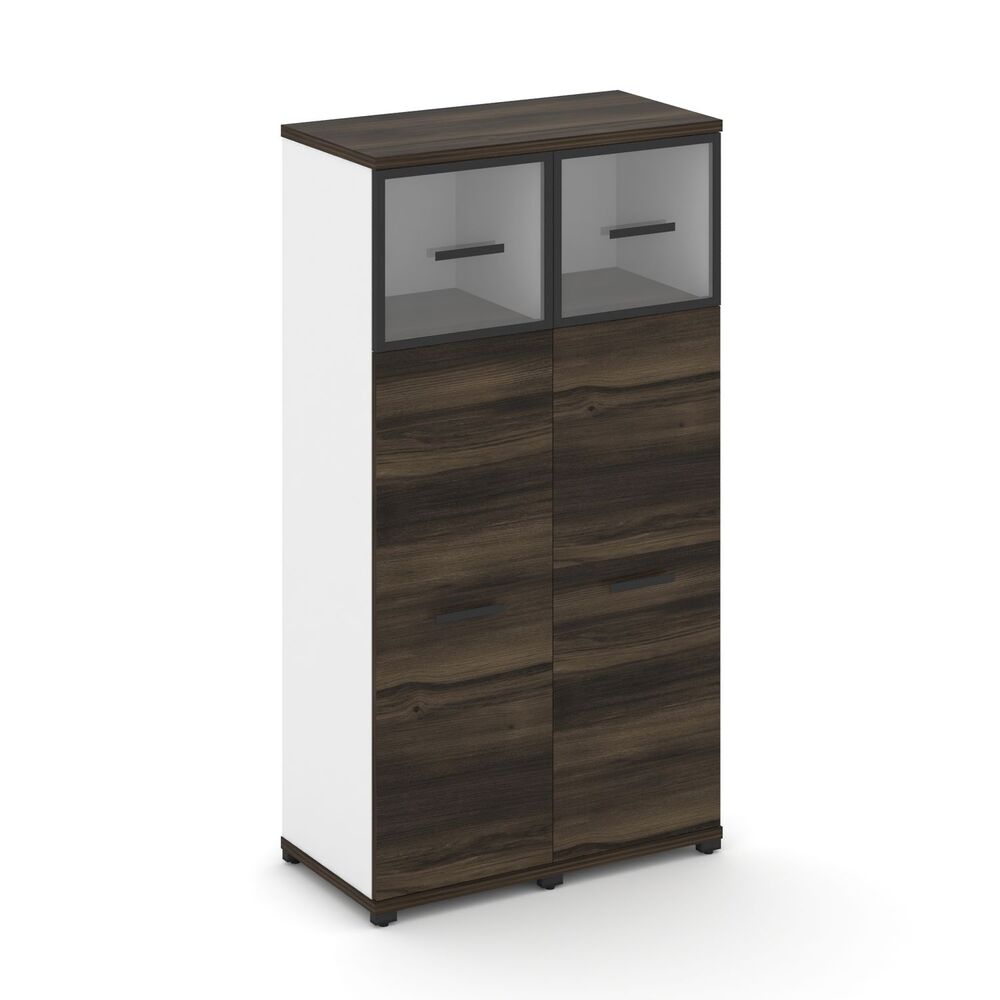 Шкаф две узкие секции, 4 ниши