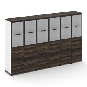 Шкаф шесть узких секций, 4 ниши