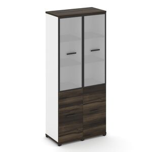 Шкаф две узкие секции, 5 ниш