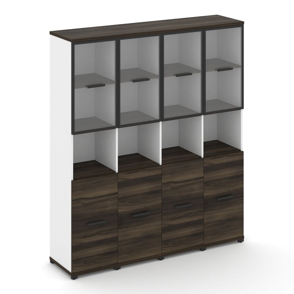 Шкаф четыре узкие секции, 5 ниш