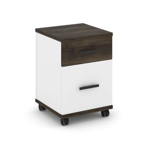 Тумба мобильная 1 ящик + 1 распашной фасад