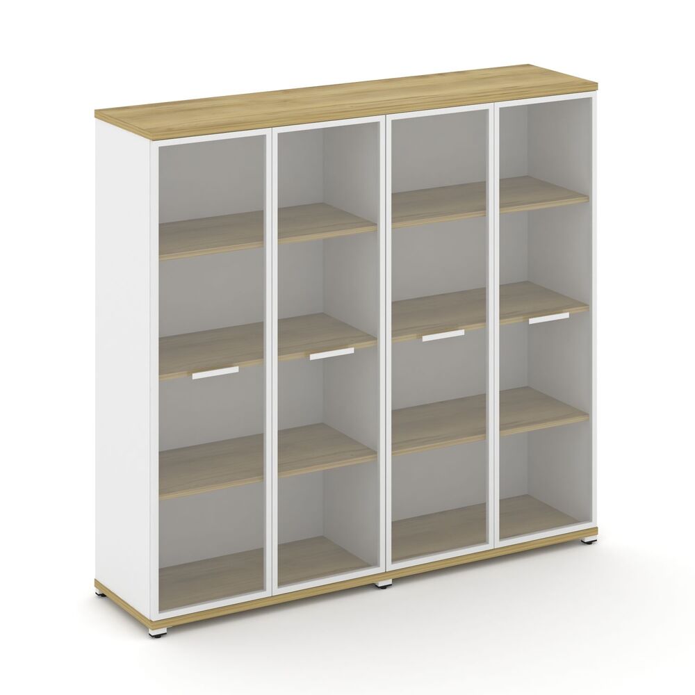 Шкаф две широкие секции, 4 ниши