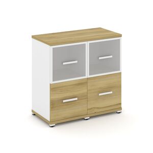 Шкаф две узкие секции, 2 ниши