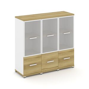 Шкаф три узкие секции, 3 ниши