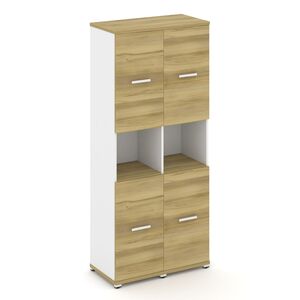 Шкаф две узкие секции, 5 ниш