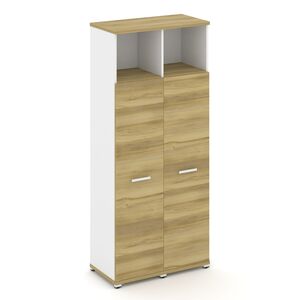 Шкаф две узкие секции, 5 ниш