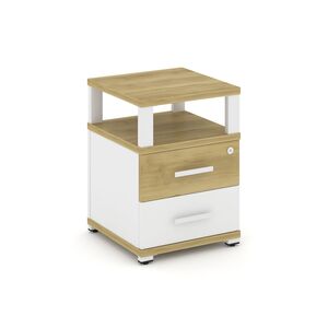 Тумба приставная 2 ящика с надставкой