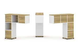 Надставка низкая + (Задняя стенка - 5 шт) + (Распашной фасад - 3 шт)