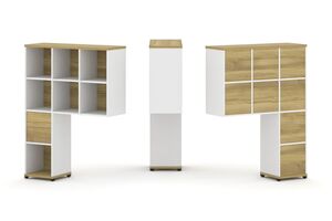 Надставка высокая + (Задняя стенка 8 шт) + (Блок 2 ящика - 1шт)