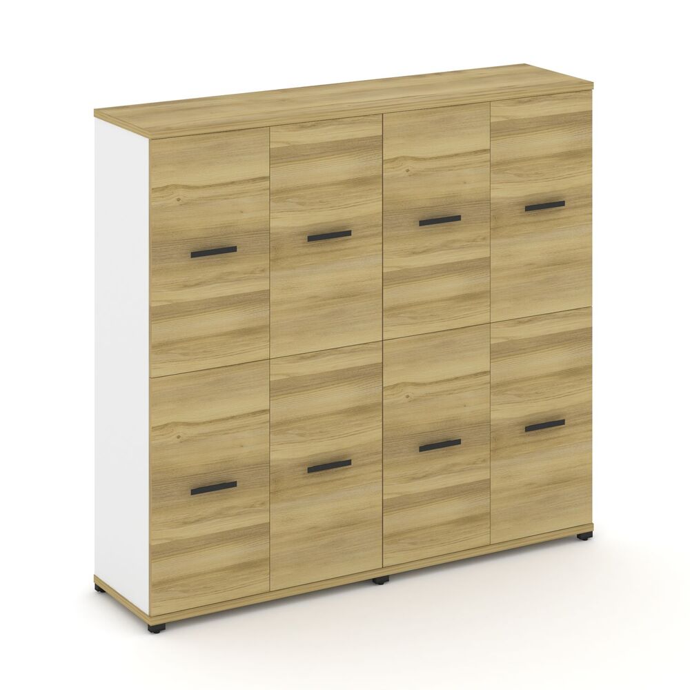 Шкаф две широкие секции, 4 ниши