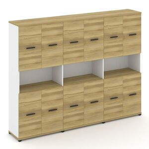 Шкаф три широкие секции, 5 ниш