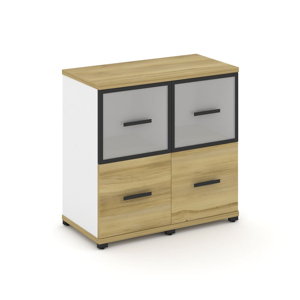 Шкаф две узкие секции, 2 ниши