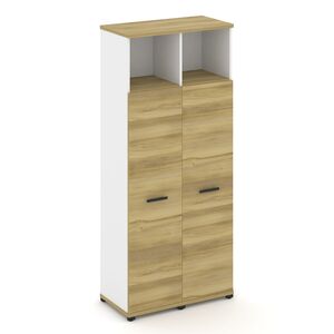 Шкаф две узкие секции, 5 ниш