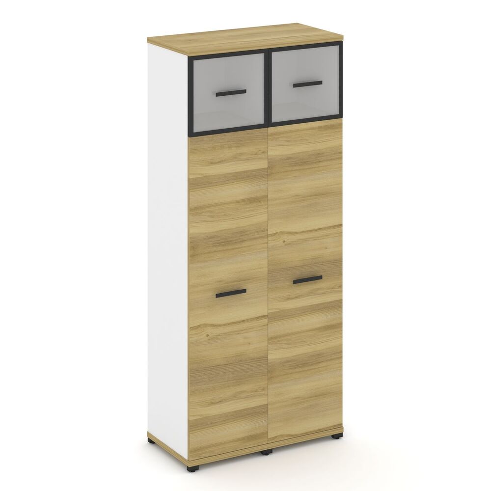 Шкаф две узкие секции, 5 ниш