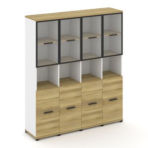 Шкаф четыре узкие секции, 5 ниш