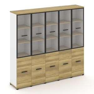 Шкаф пять узких секций, 5 ниш