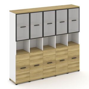 Шкаф пять узких секций, 5 ниш