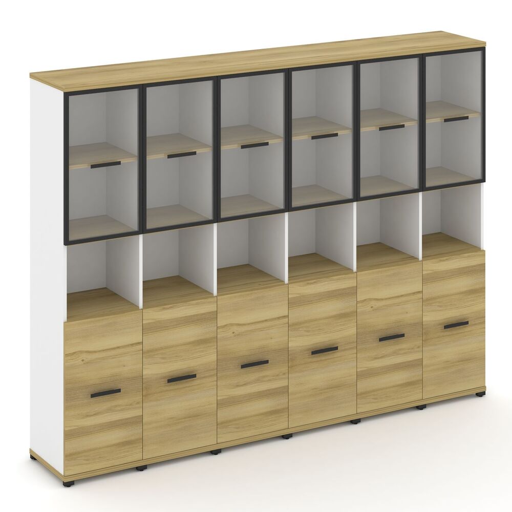 Шкаф шесть узких секций, 5 ниш