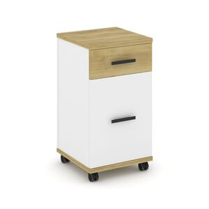 Тумба мобильная 1 ящик + 1 распашной фасад