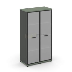 Шкаф две узкие секции, 4 ниши