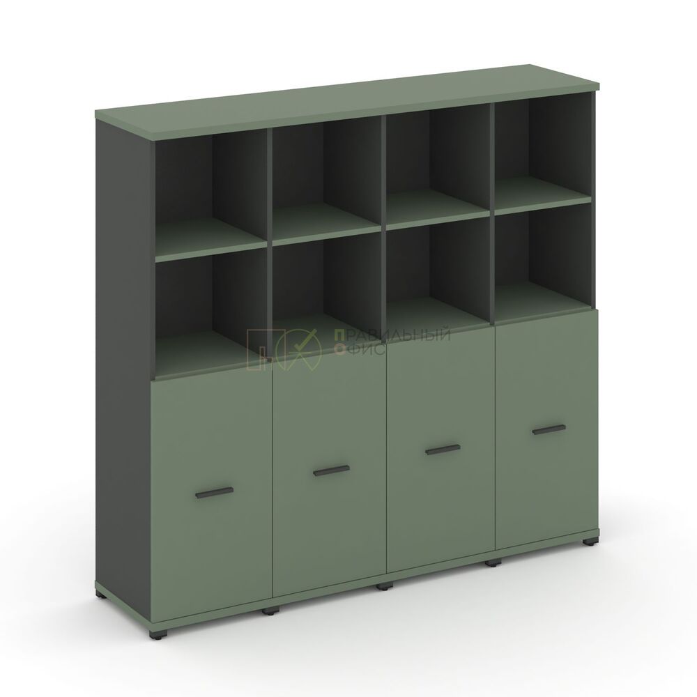 Шкаф четыре узкие секции, 4 ниши