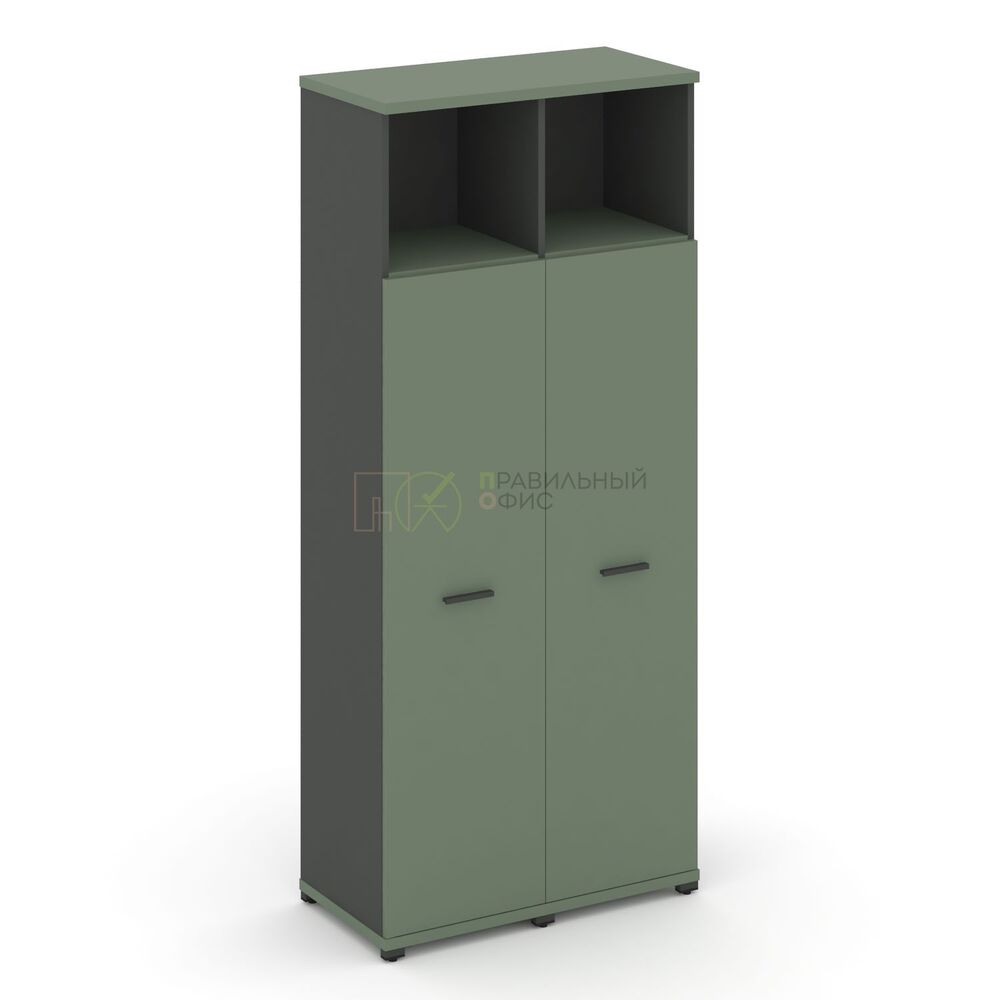 Шкаф две узкие секции, 5 ниш