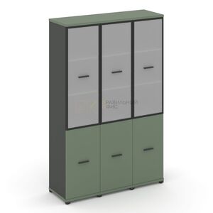 Шкаф три узкие секции, 5 ниш