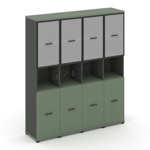 Шкаф четыре узкие секции, 5 ниш