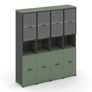 Шкаф четыре узкие секции, 5 ниш