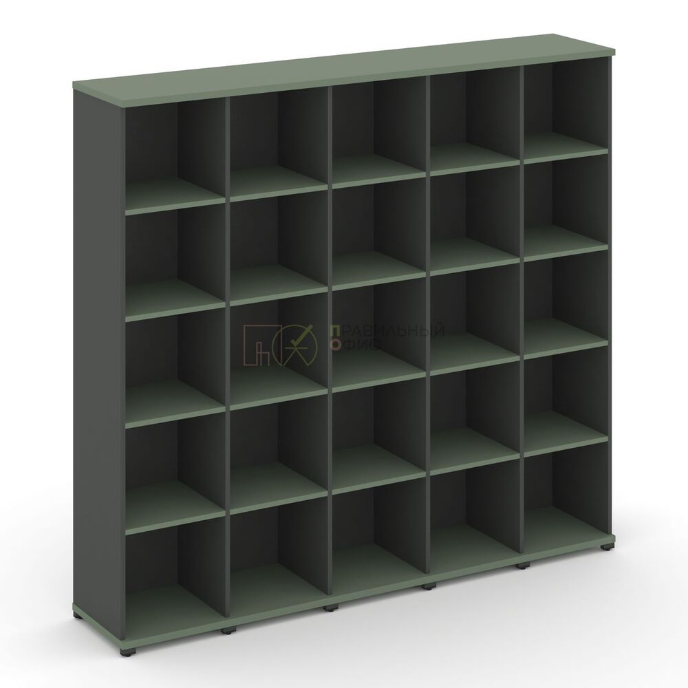 Стеллаж пять узких секций, 5 ниш