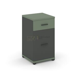 Тумба опорная/приставная 1 ящик + 1 распашной фасад