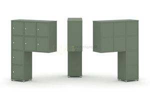 Надставка высокая + (Задняя стенка 8 шт) + (Распашной фасад - 8 шт)