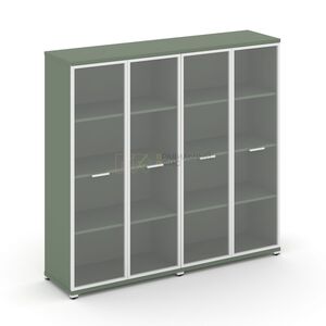 Шкаф две широкие секции, 4 ниши