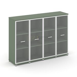 Шкаф четыре узкие секции, 3 ниши