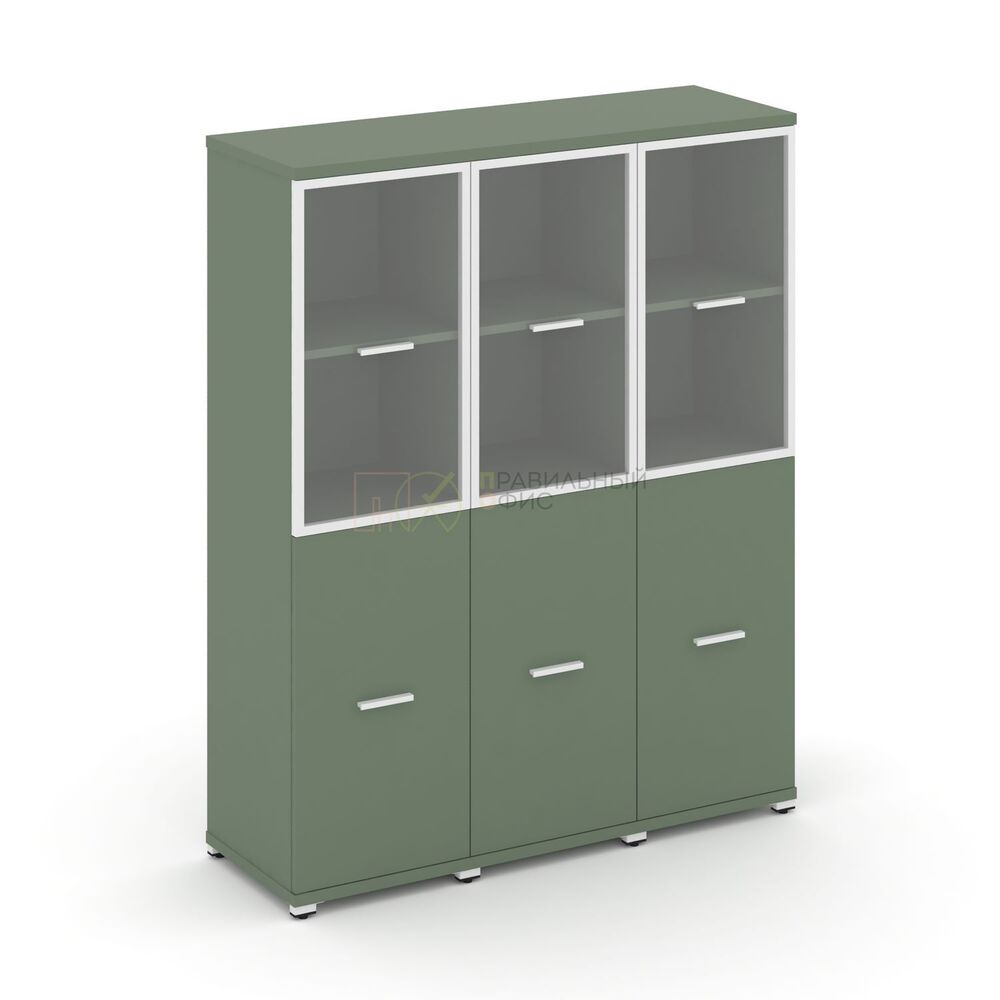 Шкаф три узкие секции, 4 ниши